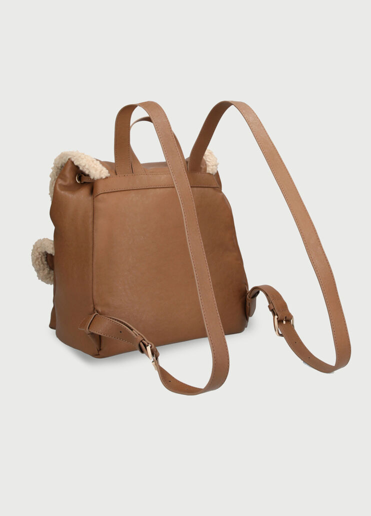 Small backpack with charm Brown Liu Jo - large image number 2