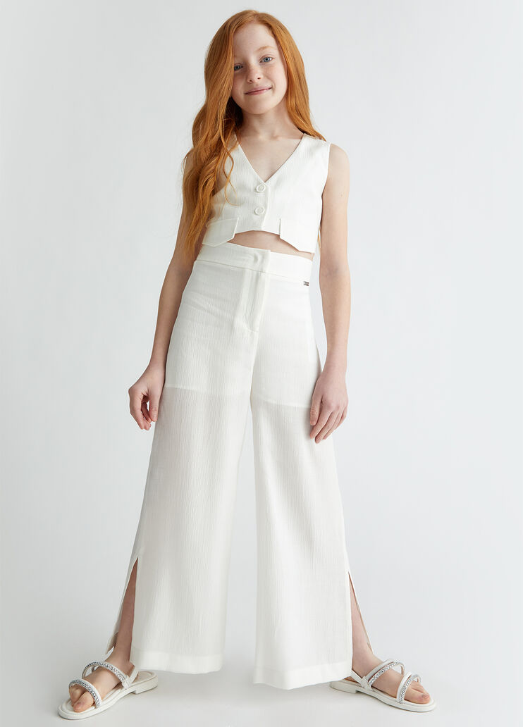 Waistcoat with buttons white Liu Jo - medium Waistcoat with buttons white Liu Jo - medium