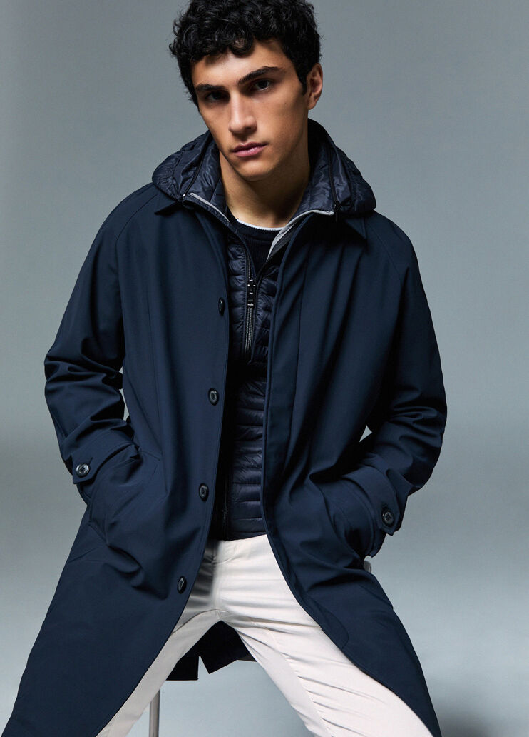 Trench longue bleu fonc&eacute; Liu Jo - medium