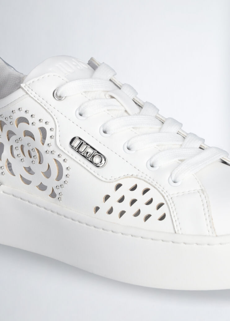 White perforated sneakers white Liu Jo - medium White perforated sneakers white Liu Jo - medium