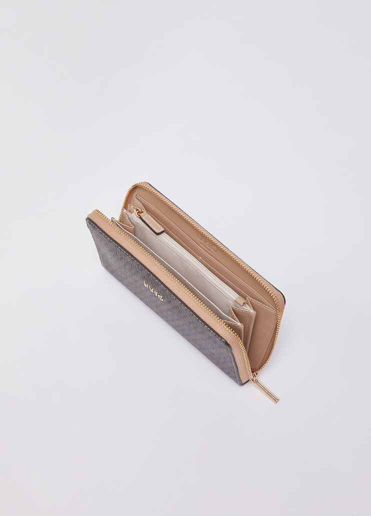 Large monogram wallet dark brown Liu Jo - large image number 3