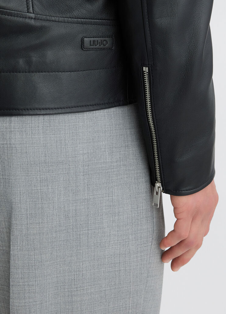 Leather jacket black Liu Jo - large image number 4 Leather jacket black Liu Jo - large image number 4