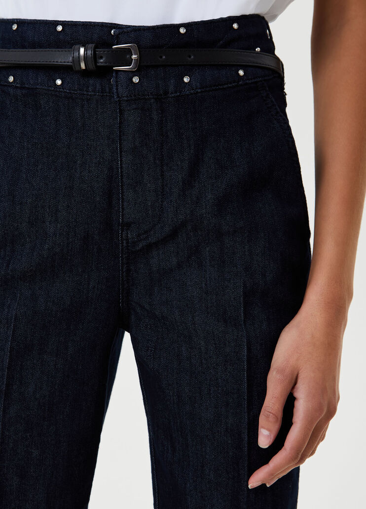 Cropped jeans with belt Normal wash Liu Jo - large image number 2