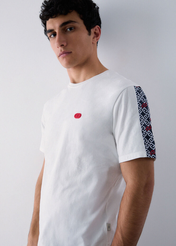 T-shirt with printed insert blue Liu Jo - medium