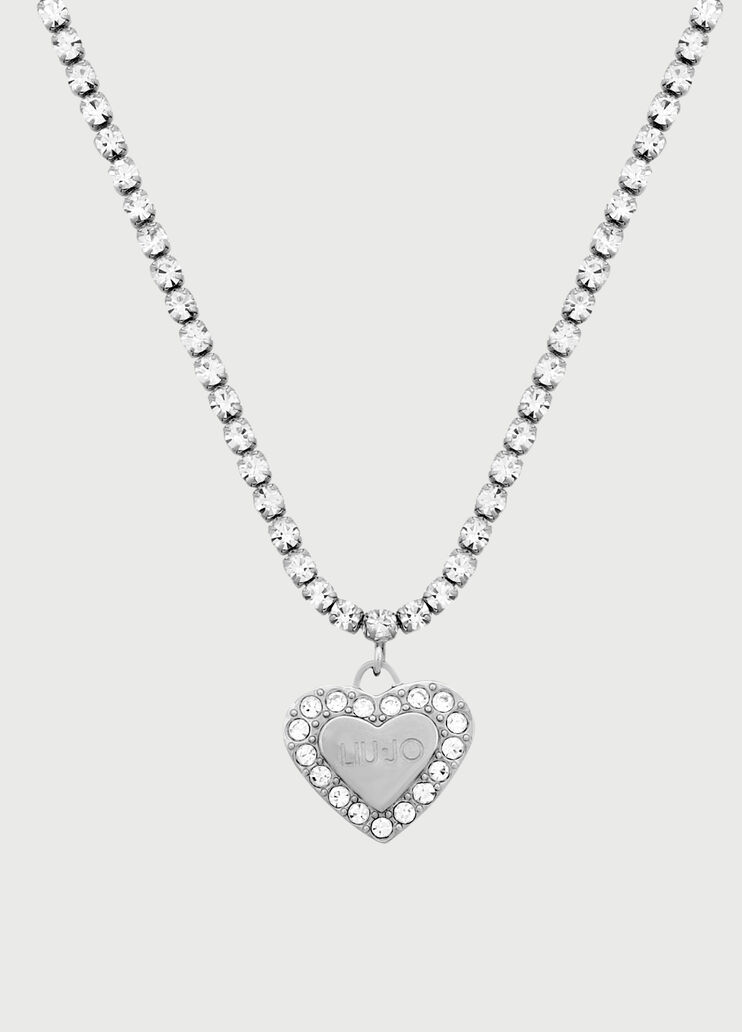 Ожерелье с подвеской-шармом в форме сердечка cеребристый цвет Liu Jo - large image number 2