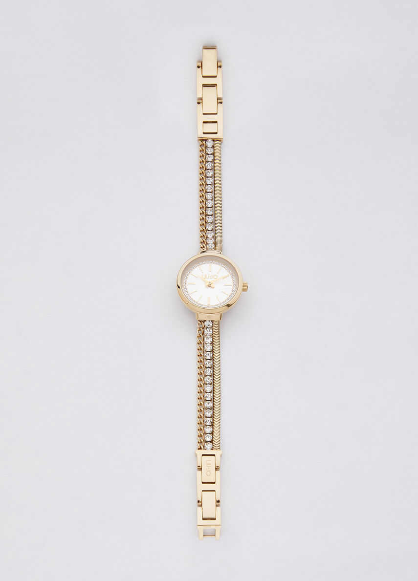 Watch with crystals colour gold | Liu Jo