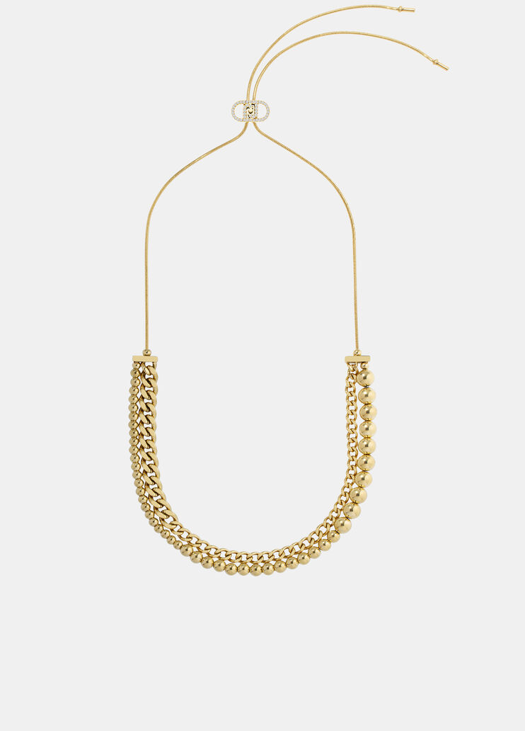 Necklace with metal beads gold Liu Jo - large image number 2