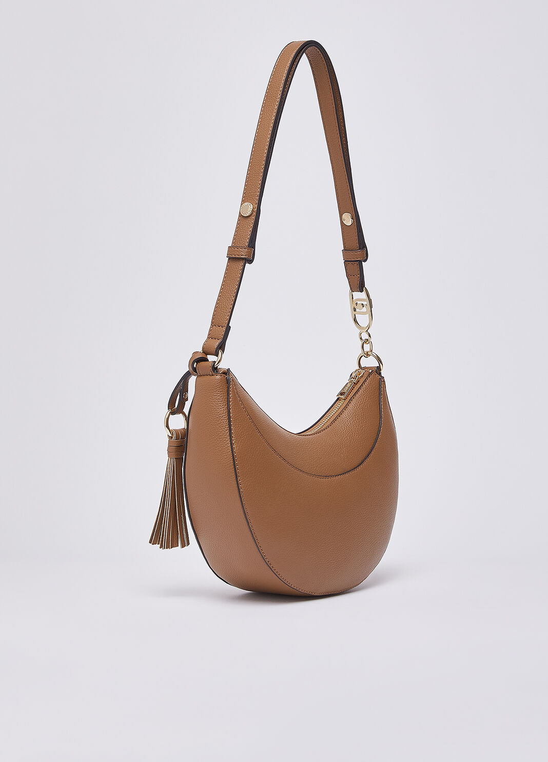 Mittelgro&szlig;e Hobobag mit Anh&auml;nger braun Liu Jo - large image number 3