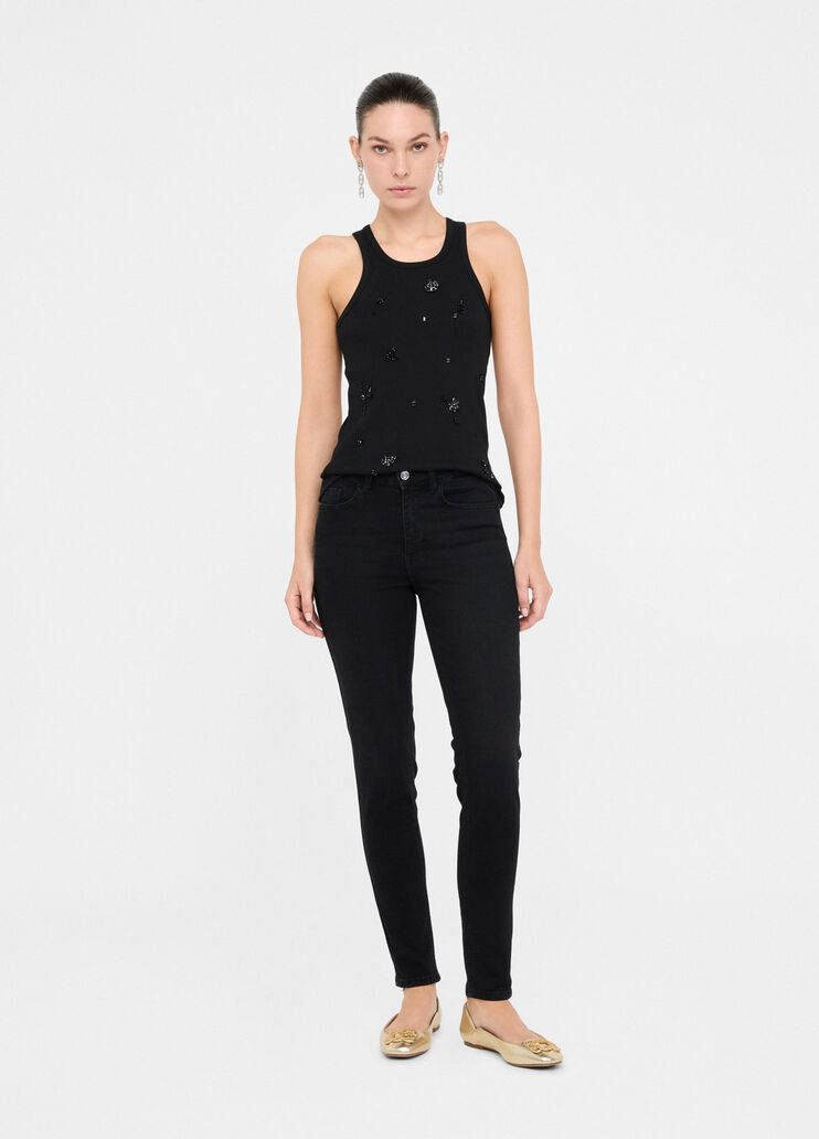 High-rise skinny jeans black denim Liu Jo - medium High-rise skinny jeans black denim Liu Jo - medium