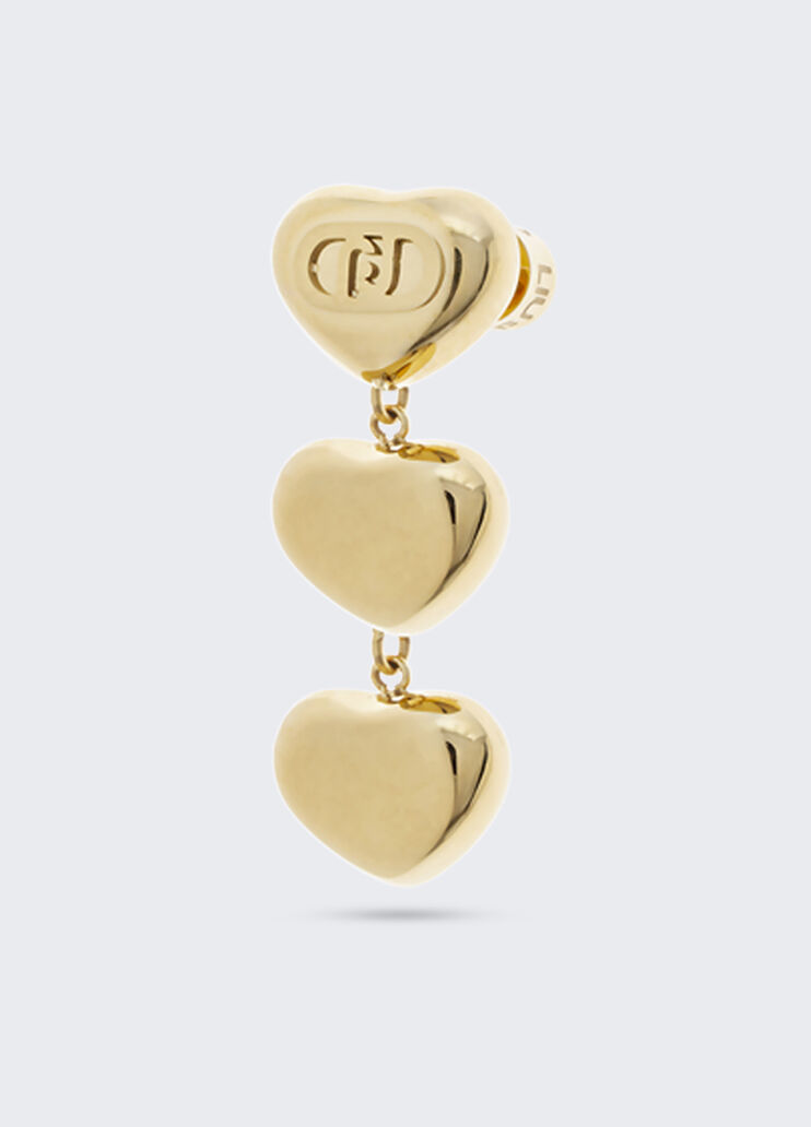 Drop earrings with heart gold Liu Jo - large image number 2
