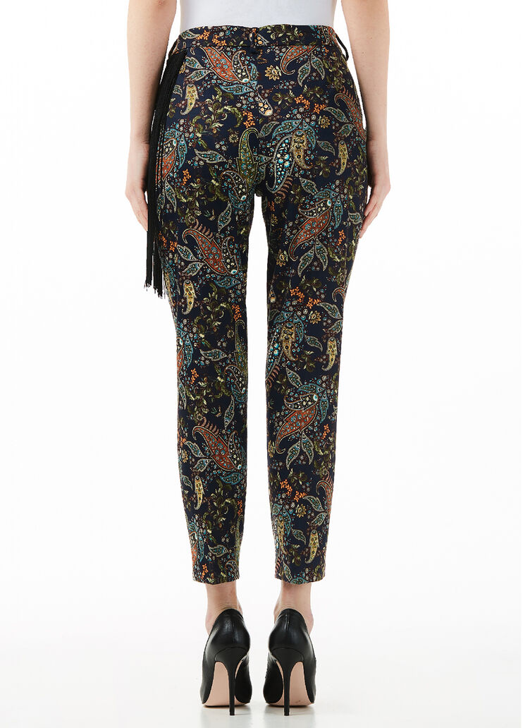 Chinos with fringes Multi-coloured cashmere Liu Jo - large image number 1 Chinos with fringes Multi-coloured cashmere Liu Jo - large image number 1