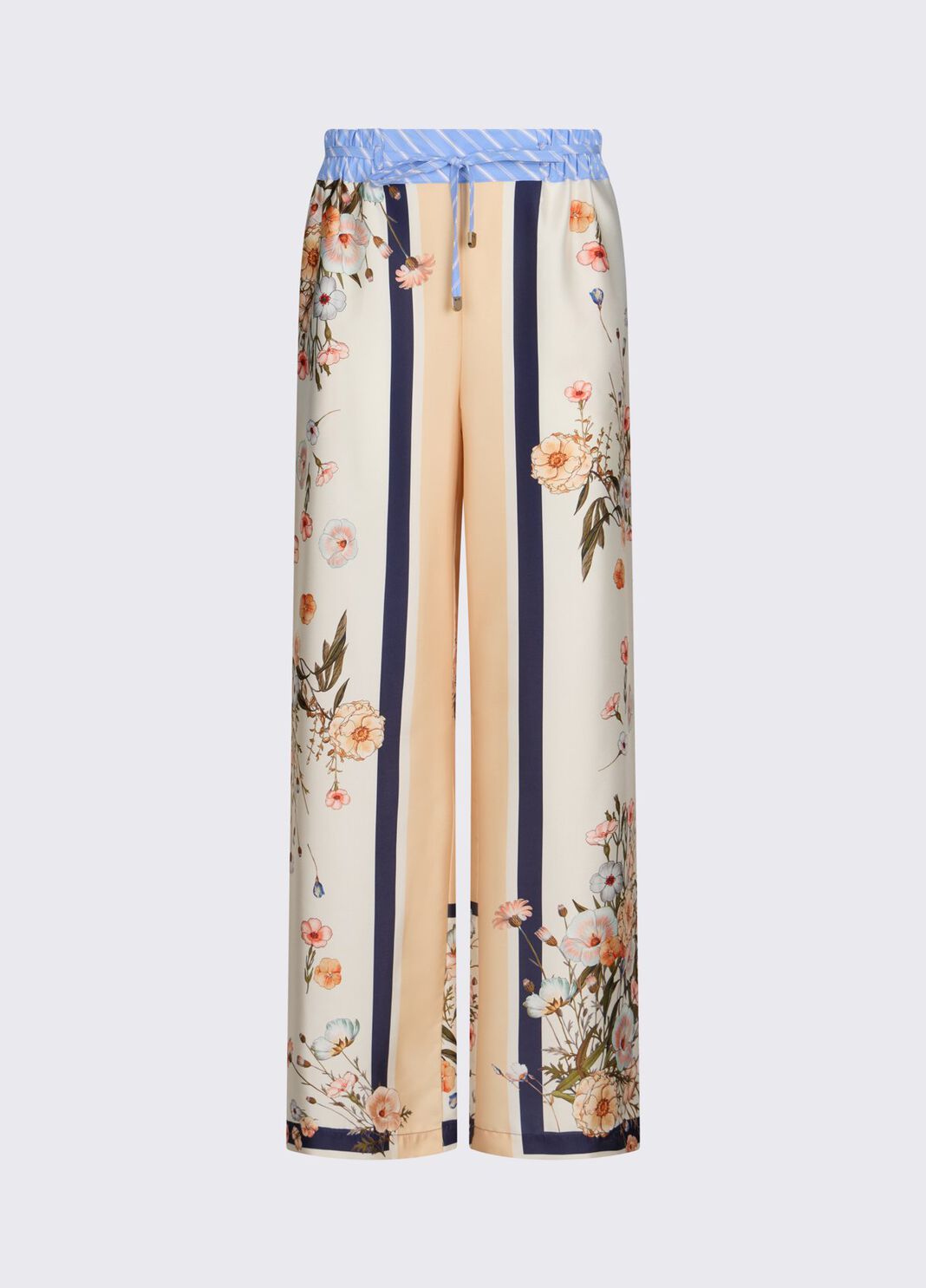 Hose aus bedrucktem Twill Orange Liu Jo - large image number 6