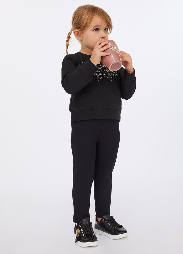 Jersey trousers with buckle black Liu Jo - medium Jersey trousers with buckle black Liu Jo - medium
