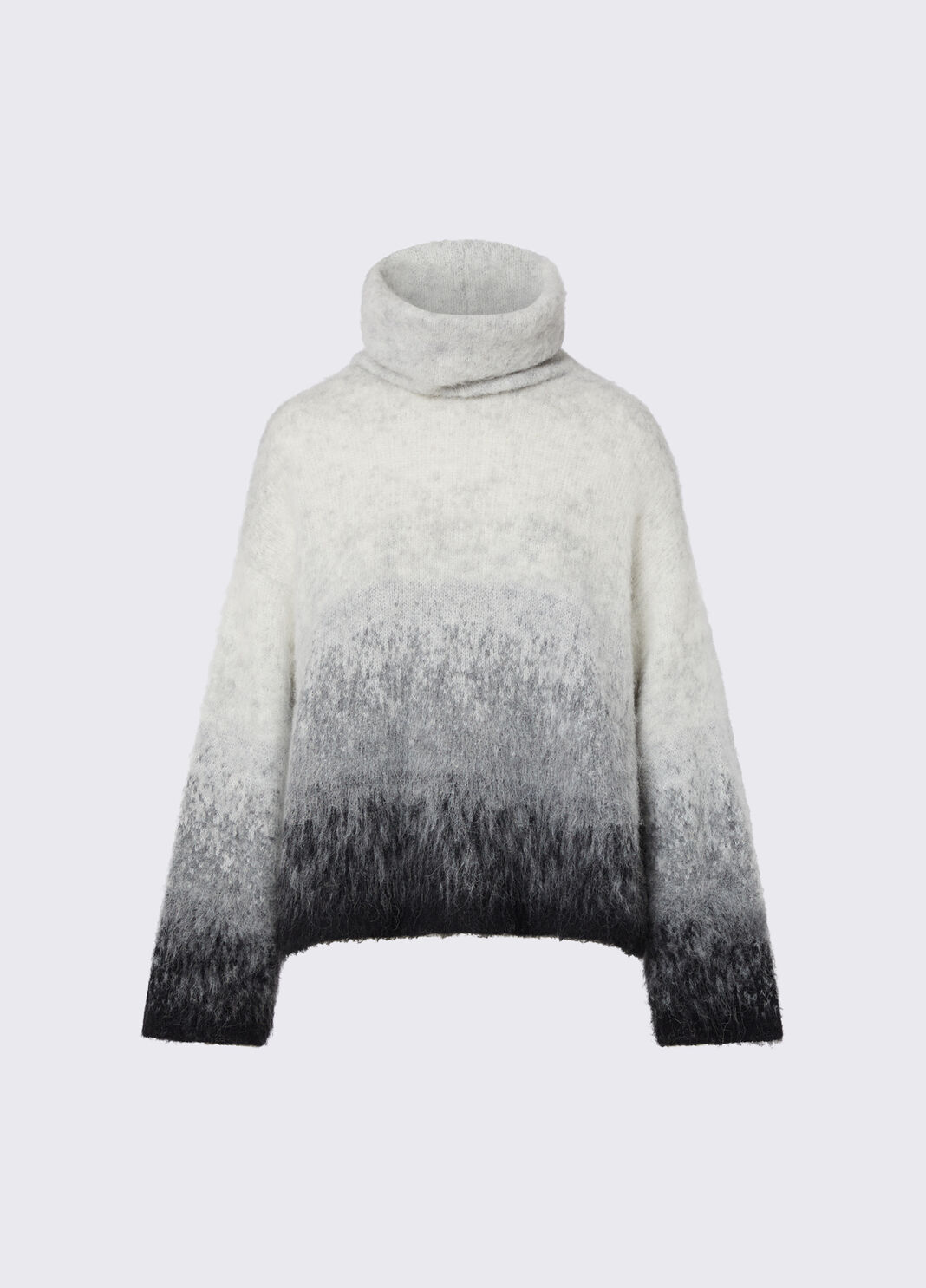 Brushed Wool Jacquard Turtleneck grey Liu Jo - large image number 6