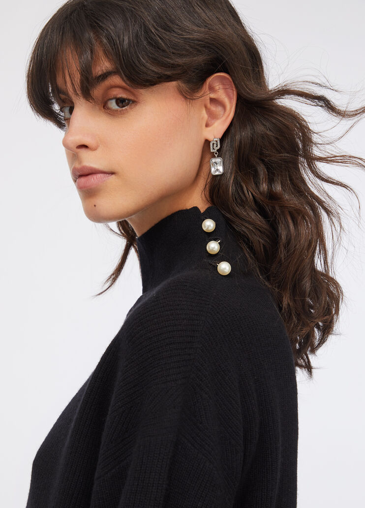 Wool and cashmere sweater black Liu Jo - large image number 4