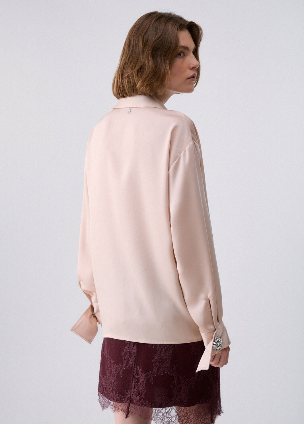 Blouse en satin blanc Liu Jo - large image number 1