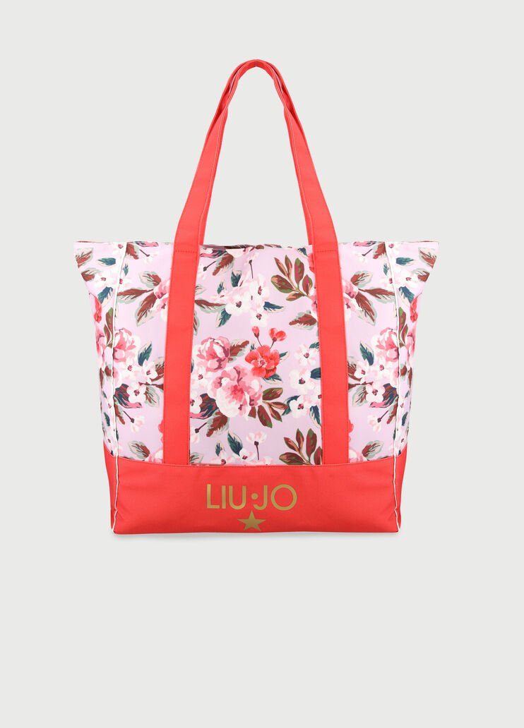 Borsa da spiaggia a fiori Grigio con fiori Liu Jo - large image number 0 Borsa da spiaggia a fiori Grigio con fiori Liu Jo - large image number 0