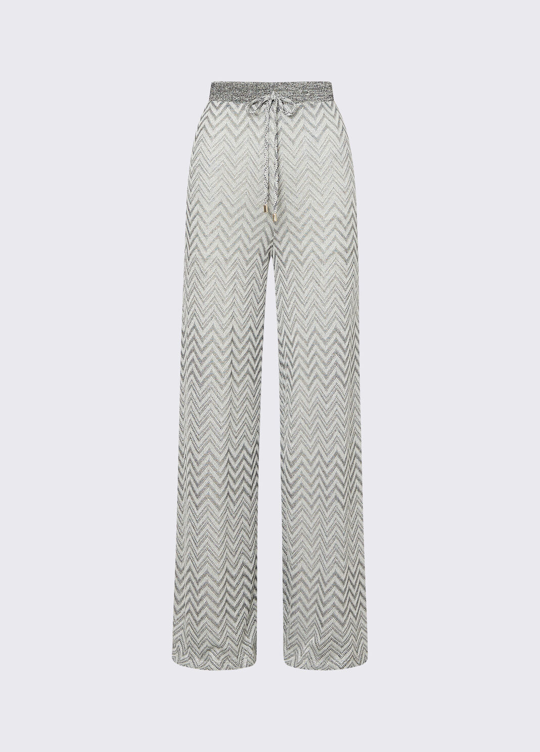 Chevron knit trousers grey Liu Jo - large image number 6