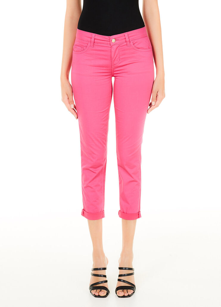 Cropped Trousers Fuchsia Liu Jo - large image number 0 Cropped Trousers Fuchsia Liu Jo - large image number 0
