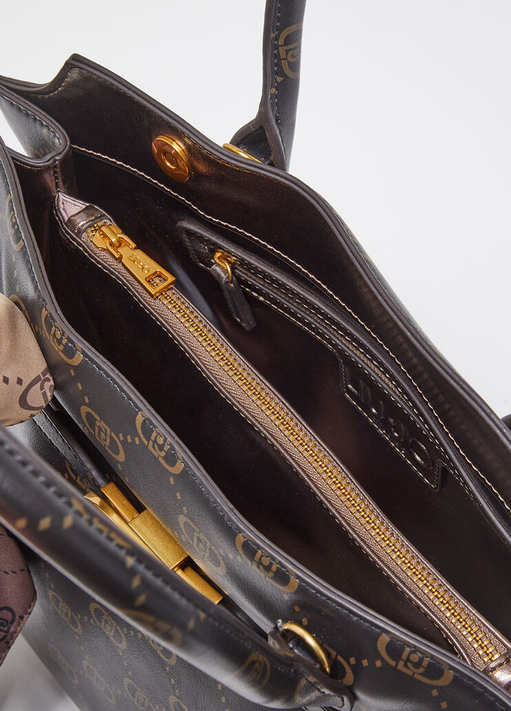 Große Satchel Bag mit Tuch schwarz Liu Jo - large image number 3