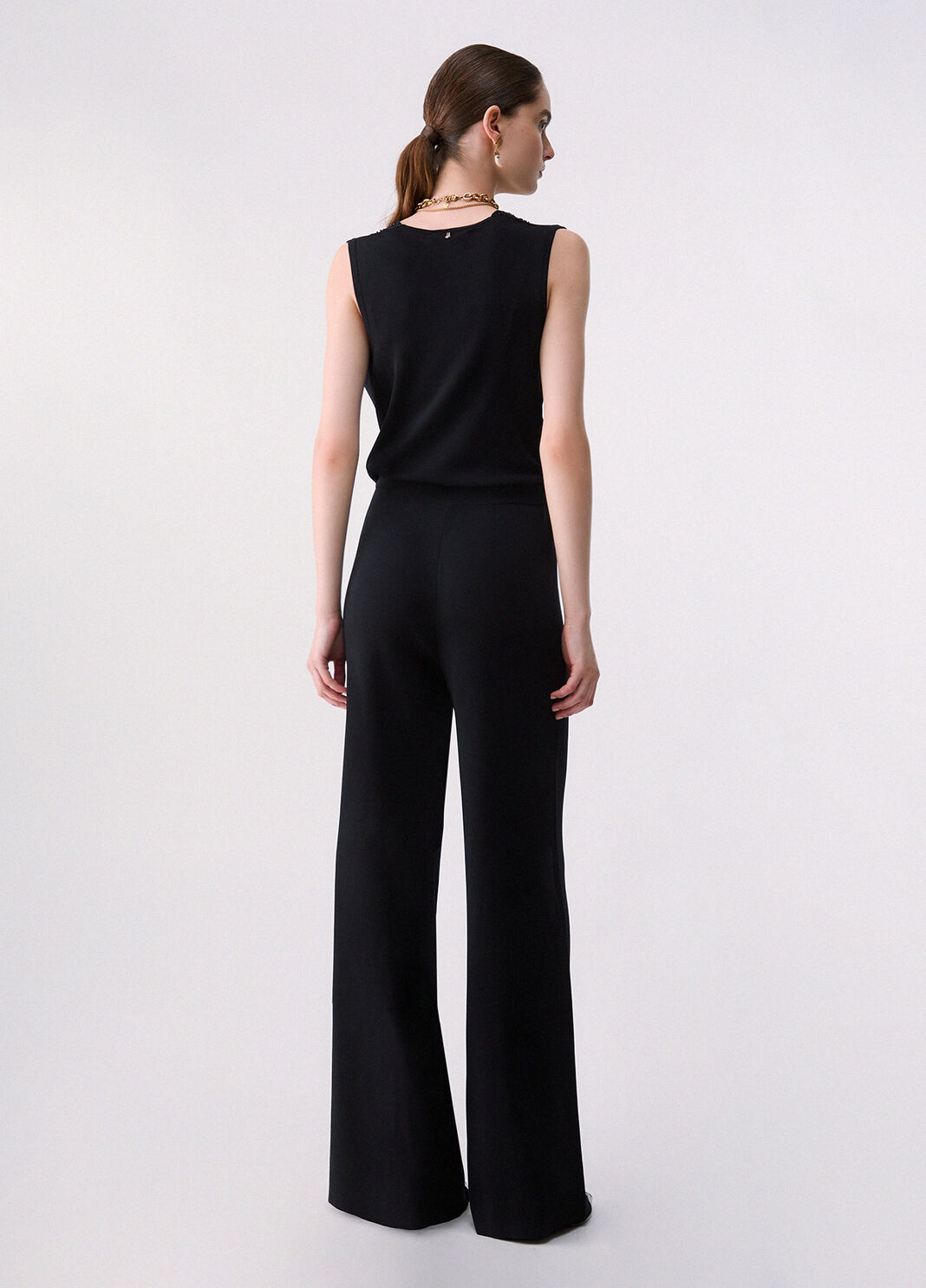 Jumpsuit lang aus Strick schwarz Liu Jo - large image number 1
