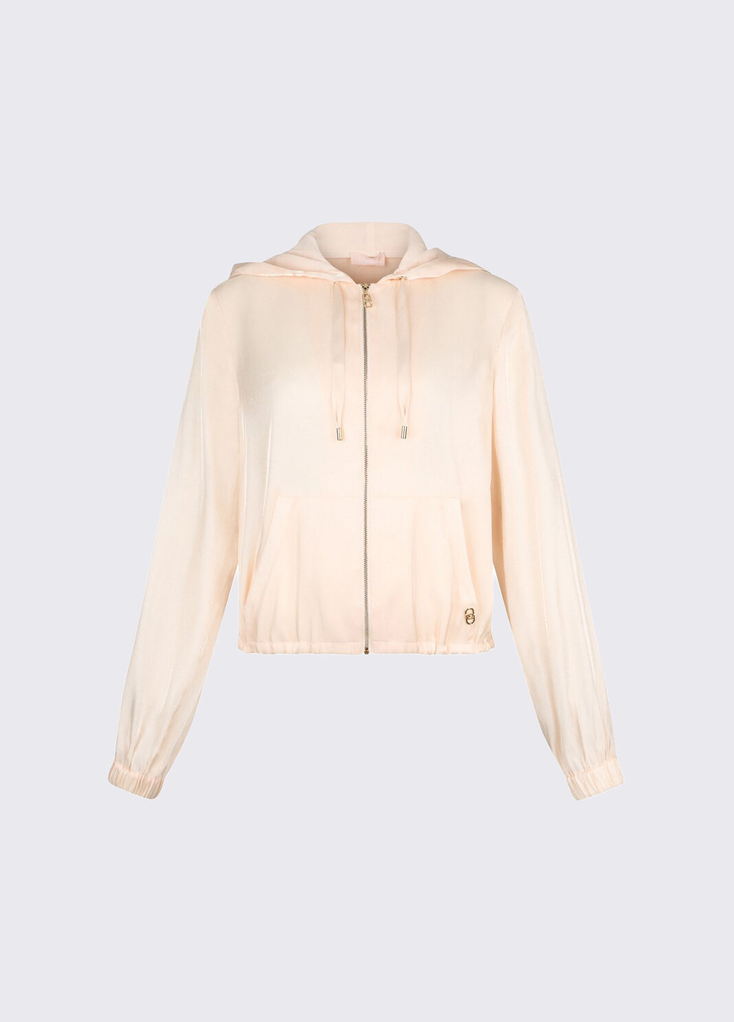 Laminated hooded jacket champagne Liu Jo - large image number 6