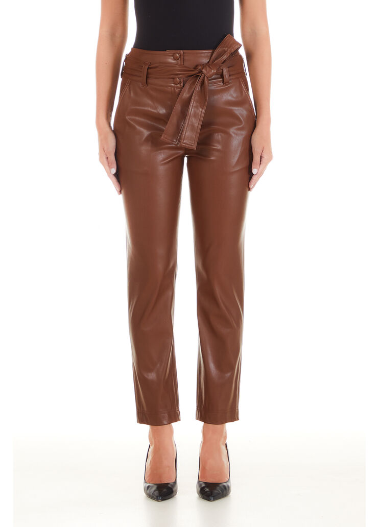 Pantalone in tessuto spalmato castagna Liu Jo - large image number 0