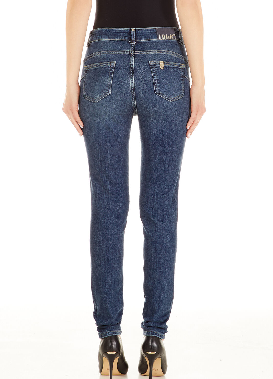 Skinny-Jeans mit hohem Bund Denimblau Liu Jo - large image number 1