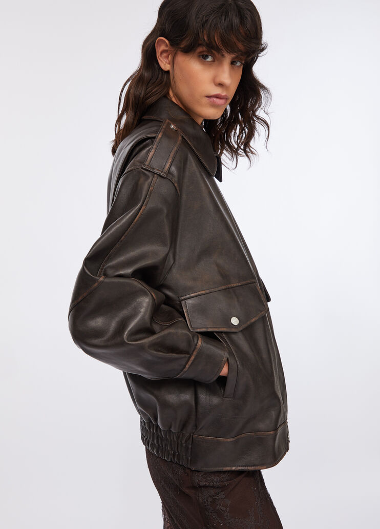 Coated fabric jacket light chocolate Liu Jo - medium Coated fabric jacket light chocolate Liu Jo - medium