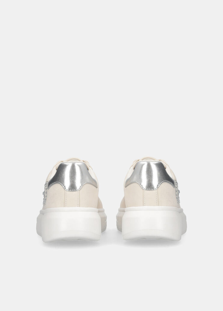 Sneaker mit Schmucklogo Weiß Liu Jo - large image number 7