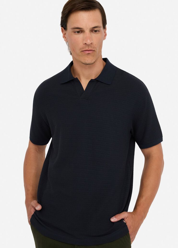 Polo en coton bleu foncé Liu Jo - large image number 3 Polo en coton bleu foncé Liu Jo - large image number 3