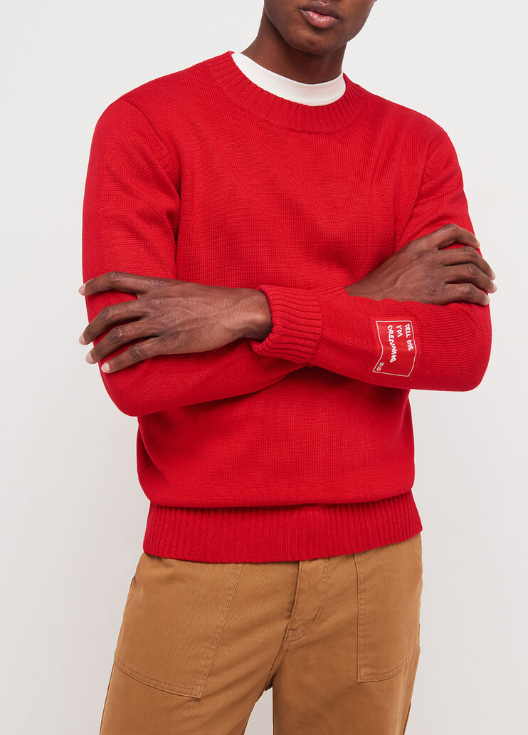 Pullover mit Patch Rot Liu Jo - large image number 0