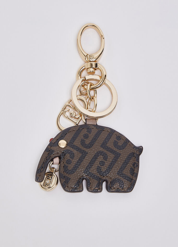 Keyring with elephant mocha Liu Jo - medium
