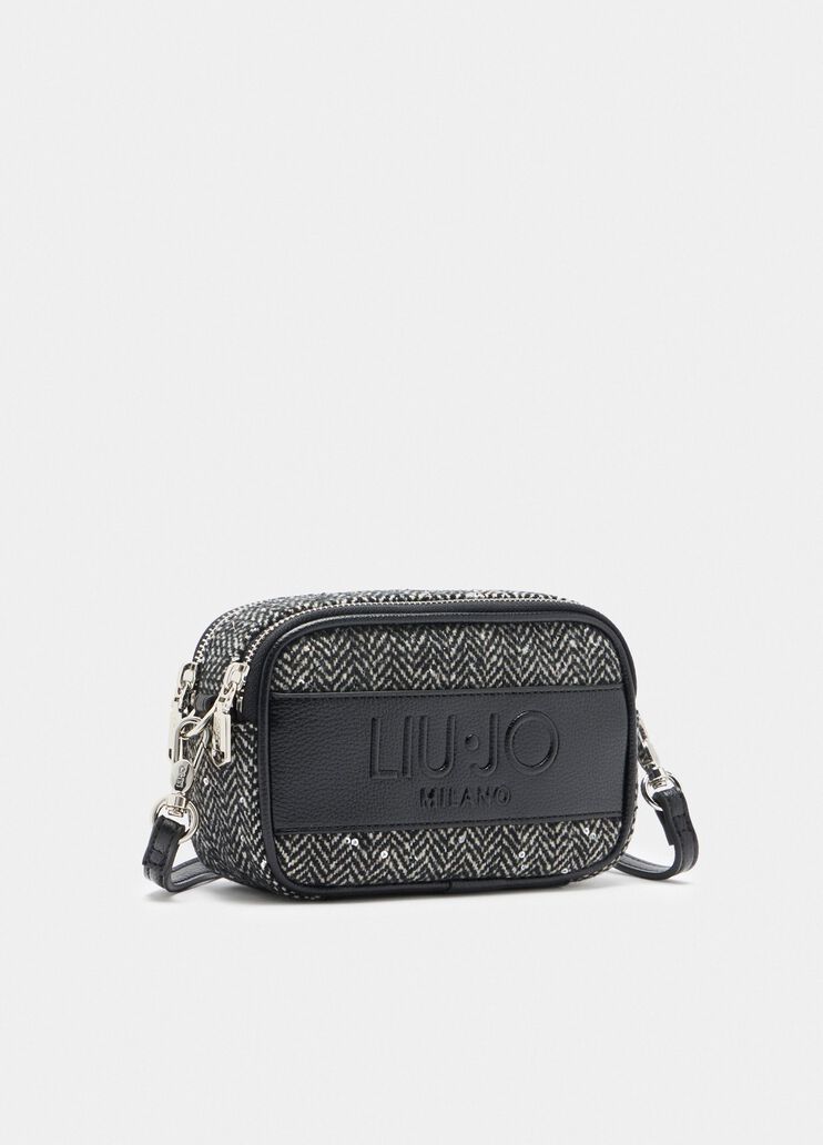Bolso pequeño de chevron con lentejuelas negro Liu Jo - large image number 2 Bolso pequeño de chevron con lentejuelas negro Liu Jo - large image number 2