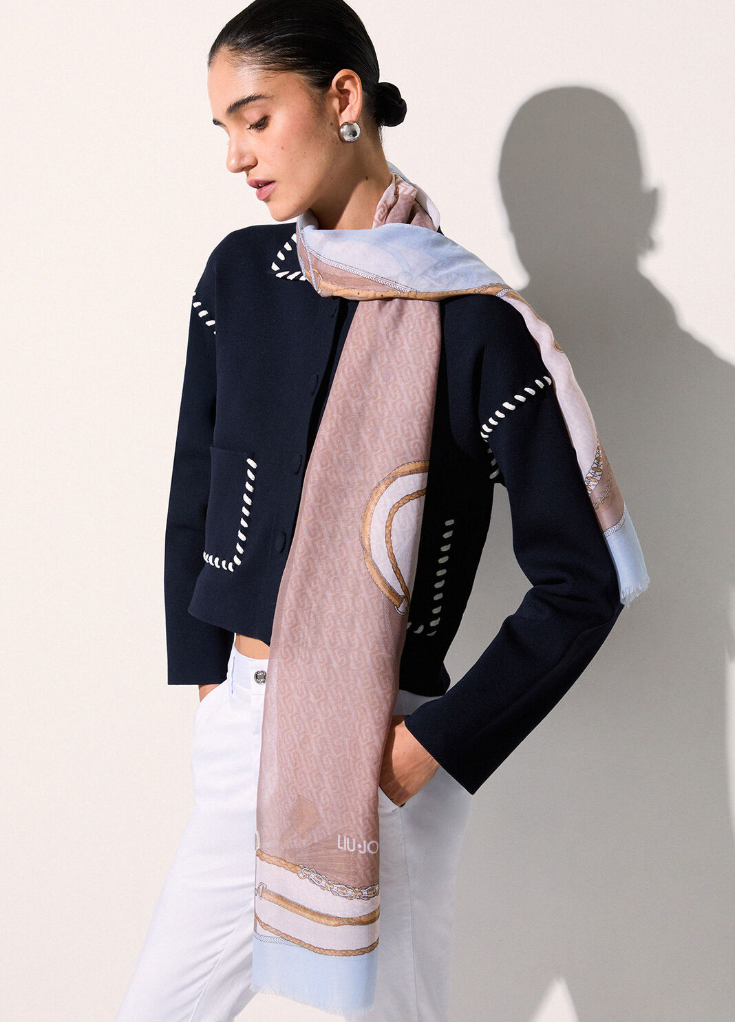 Liu Jo Better stole light denim Liu Jo - large image number 0