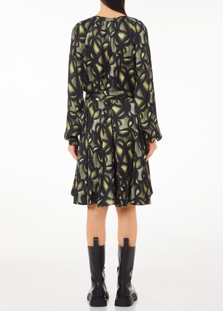 Printed satin dress green Liu Jo - medium Printed satin dress green Liu Jo - medium