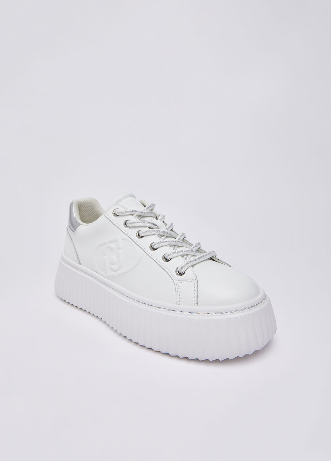 Sneakers platform in pelle bianco Liu Jo - large image number 6