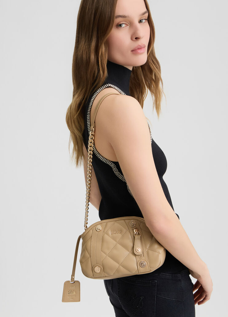 Pochette matelass&eacute;e camel Liu Jo - medium