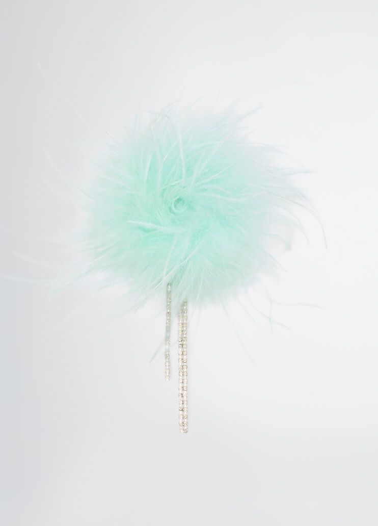 Brooch with feathers Mint Liu Jo - medium Brooch with feathers Mint Liu Jo - medium