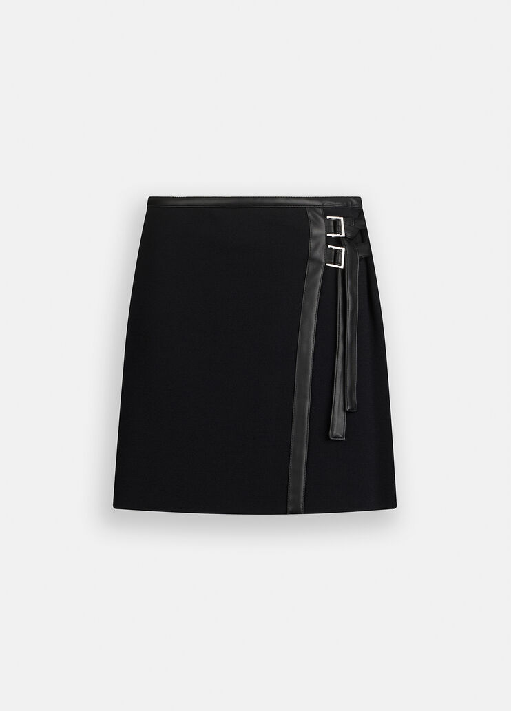 Knit miniskirt with buckles black Liu Jo - large image number 6 Knit miniskirt with buckles black Liu Jo - large image number 6