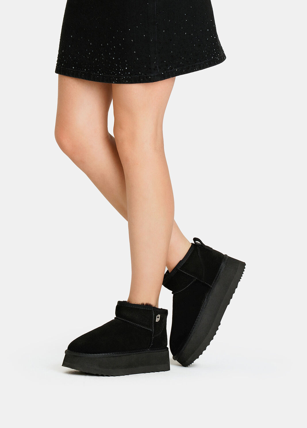 Warme Plateau-Stiefelette Schwarz Liu Jo - large image number 0