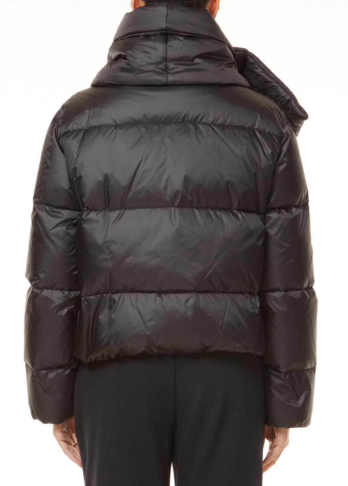 short black down jacket