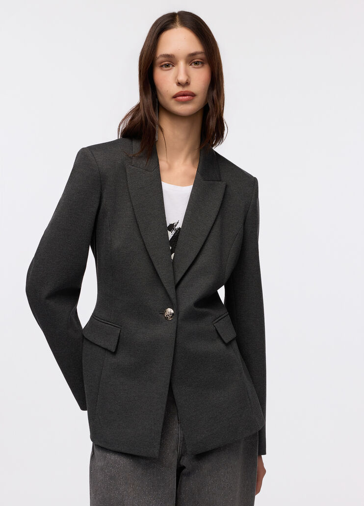 Blazer con spilla gioiello lavagna scuro Liu Jo - large image number 0