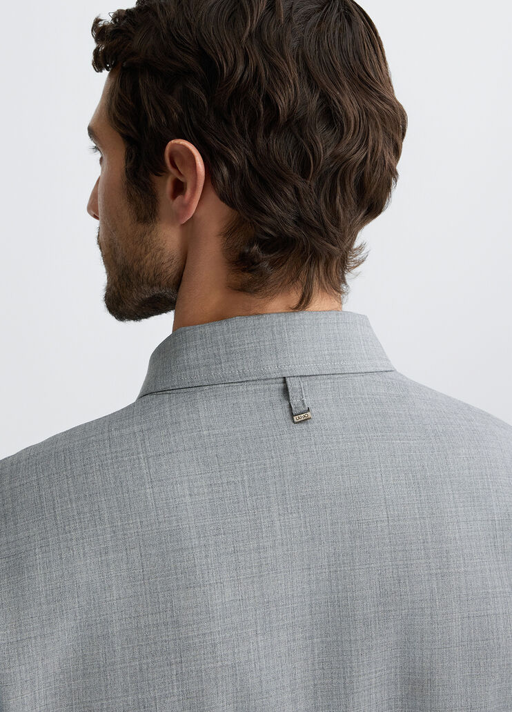 Men's blazer melange grey Liu Jo - large image number 4 Men's blazer melange grey Liu Jo - large image number 4