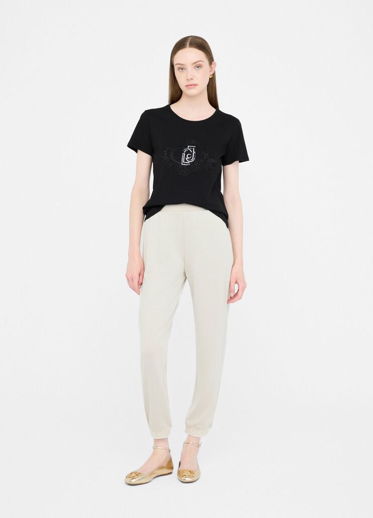 Lurex® joggers beige Liu Jo - medium Lurex® joggers beige Liu Jo - medium