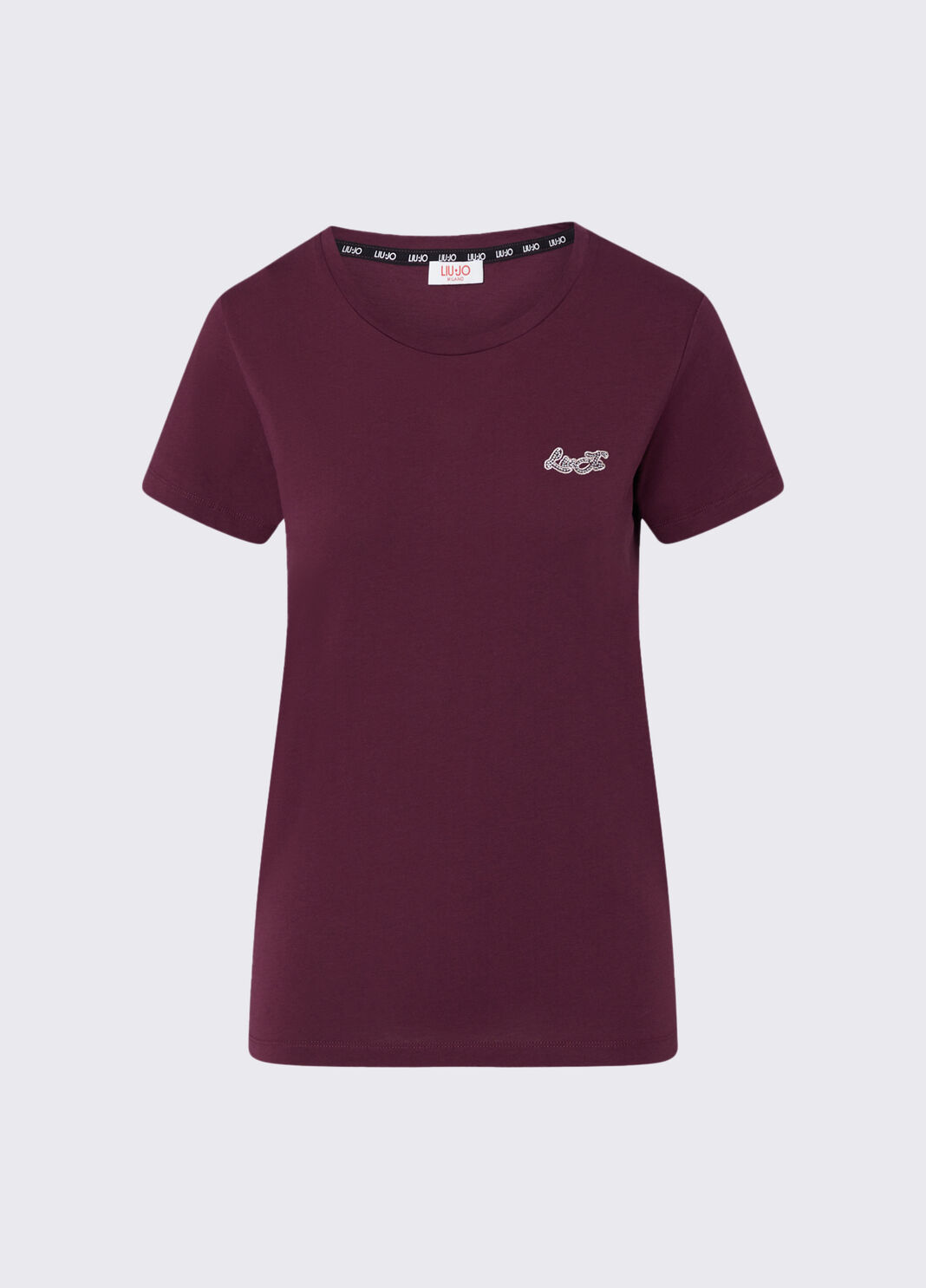 T-shirt avec logo aubergine Liu Jo - large image number 6