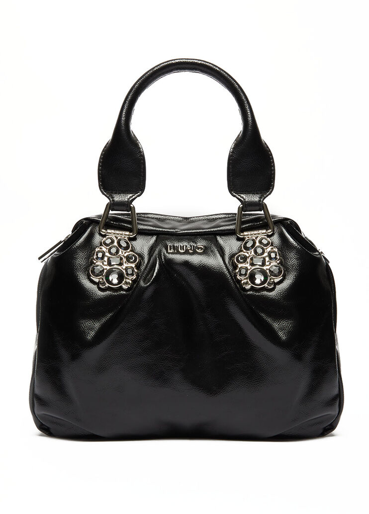 Sac porté main avec détails décoratifs noir Liu Jo - large image number 0 Sac porté main avec détails décoratifs noir Liu Jo - large image number 0