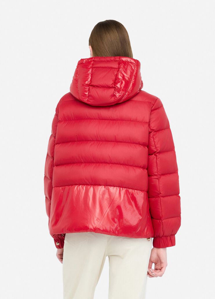 Quilted nylon jacket cherry red Liu Jo - large image number 1 Quilted nylon jacket cherry red Liu Jo - large image number 1