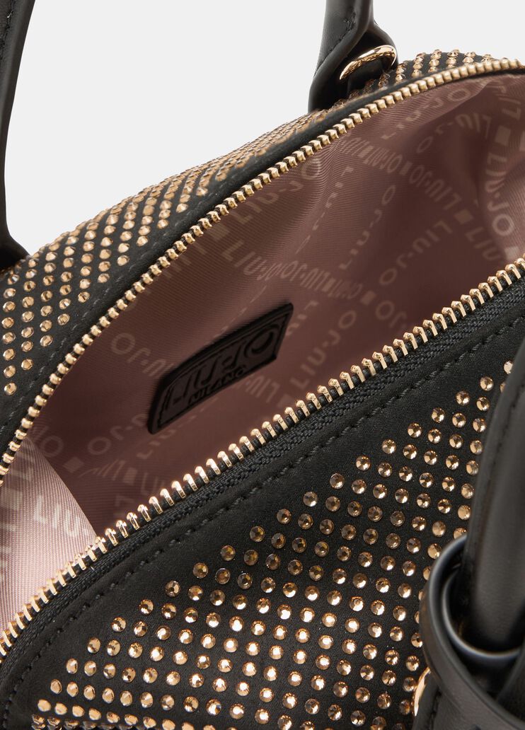 Sac petit format avec strass noir Liu Jo - large image number 6