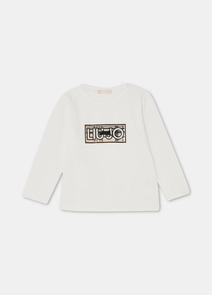 Хлопковая футболка с логотипом Liu Jo Liu Jo - large image number 2 Хлопковая футболка с логотипом Liu Jo Liu Jo - large image number 2